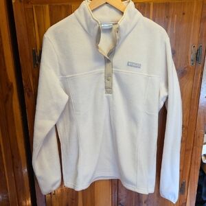 Columbia Cream Fleece Pullover